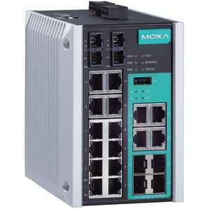 Commutateur Ethernet industriel géré Gigabit Moxa EDS-518E-SS-SC-4GTXSFP-T 8 ports IEEE 802.3 24V - Product Image 1