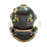 Casque de plongée en laiton antique Mark V Navy |   Casque de plongée sous-marine vintage |   Décoration nautique maritime |   Cadeau de plongée, objet de collection