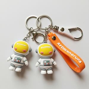 พวงกุญแจตุ๊กตา 3 มิติ PVC ยางนิ่ม แบบกำหนดเอง ขายดี พวงกุญแจรถยนต์ พวงกุญแจยางนิ่ม PVC - Product Image 4