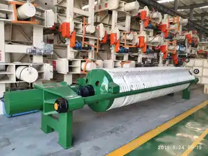 Gypsum Slurry High Pressure Dewatering PLC Control Round Plate Filter Press From China