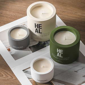 Velas Aromáticas de Lujo de Cera de Soya en Frasco de Cerámica |   Vela Aromática Personalizada para <span class=keywords><strong>el</strong></span> Hogar, Juego de Velas Hechas a Mano con Etiqueta Privada para Regalo - Product Image 6