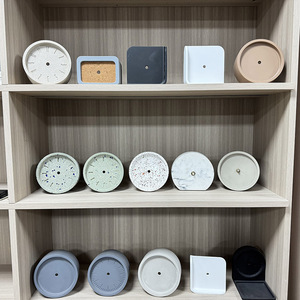 Hiện đại nhà trang trí đồng hồ treo tường bán buôn lớn Vòng Analog câm bê tông thiết kế sang trọng mới lạ với biểu tượng tùy chỉnh - Product Image 4