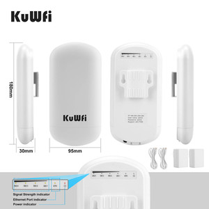 Antena de Panel KuWFi 8DBi 1KM 2KM 24V POE Power impermeable Ponte 5,8G <span class=keywords><strong>Wifi</strong></span> inteligente inalámbrico Punto a Punto puente para cámara - Product Image 6