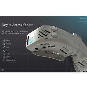 Gafas FPV OLED SKYZONE SKY04X Pro de 5.8GHz y 48 Canales con Receptor Steadyview, Resolución de 1920X1080, Ángulo de Visión de 52 Grados y Seguimiento de Cabeza - Product Image 2