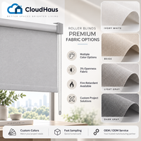Stores romains améliorés à plis souples superposés, filtrant la lumière, tailles personnalisées, support de conception OEM ODM pour projets résidentiels et chambres à coucher