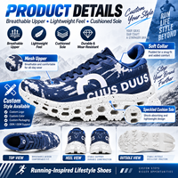 Chaussures de course respirantes en mesh pour hommes, légères, avec semelle épaisse et amortie, baskets décontractées pour la marche, logo personnalisé OEM ODM