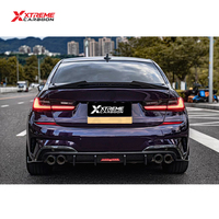 Kit de diffuseur arrière en fibre de carbone sèche XTREME pour pare-chocs arrière BMW 2019-2022 G20 G21 320i 330i M340i Série 3