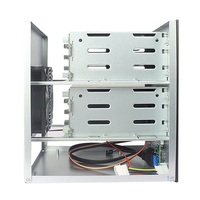 Casing NAS Hot Swap 6 Bay Mini ITX dengan Backplane SATA untuk HTPC