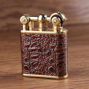 Mechero de metal inflable con llama abierta, rueda de cocodrilo, embalaje creativo, <span class=keywords><strong>2022</strong></span> - Product Image 3