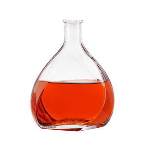 Hot bán Chất lượng cao trong suốt sóng chai thủy tinh cho trái cây rượu vang Ice Rượu Rum <span class=keywords><strong>Tequila</strong></span> 750ml công suất khuếch tán - Product Image 2