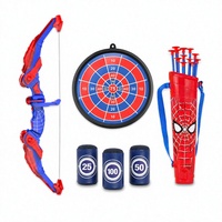 Ensemble de jouets arc et flèches pour enfants, cible en plastique pour l'entraînement au tir, avec carquois, cible ronde pour les enfants de 5 à 7 ans, jeu intérieur et extérieur