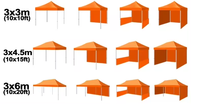 Tentes pliantes à design personnalisé Chapiteau à auvent pop-up Publicité marchande Tentes à auvent de gazebo promotionnelles en plein air