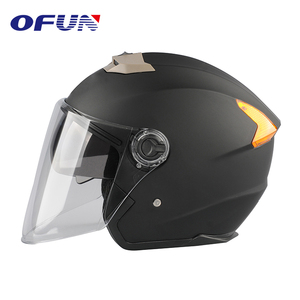 <span class=keywords><strong>Casco</strong></span> <span class=keywords><strong>Moto</strong></span> Mezza Faccia Nero da <span class=keywords><strong>Uomo</strong></span> OFUN Fornitore Cinese - Product Image 3