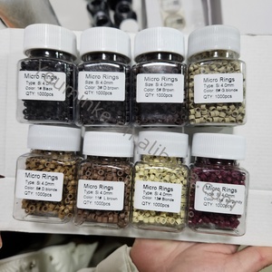 Micro Tubes <strong>Flared</strong> Micro Rings Links Micro Ring I Tip Hair Extension <strong>Tools</strong> Flat Edge Copper Wholesale 2.8mm 3.0mm 3.4mm 4.0mm - Product Image 4