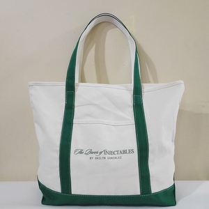 Sac fourre-tout en toile de coton écologique réutilisable personnalisé, avec broderie de logo sur mesure et poignée en corde – Offre spéciale - Product Image 1