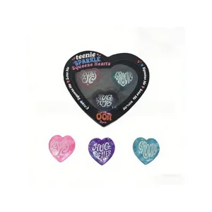 NeeDoh Teenie Sparkle Hearts, Material EVA, Mini Juguete Antiestrés con Forma de Corazón Brillante, Edición Limitada para el Día de San Valentín - Product Image 1