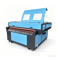 Machine de découpe laser CO2 à alimentation automatique pour tissus en rouleaux, blocs, textiles, cuir, vêtements, sacs, 1600*1000