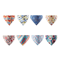 Offre Spéciale détachable plusieurs imprimé coloré Pet chien Bandana écharpe bavoir chien petit moyen grand chien chat