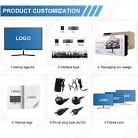 White Computer LED Monitor 24 27 Inch 1k Gaming Monitor Curved Screen 165hz Gaming PC Monitors With Blacklight
