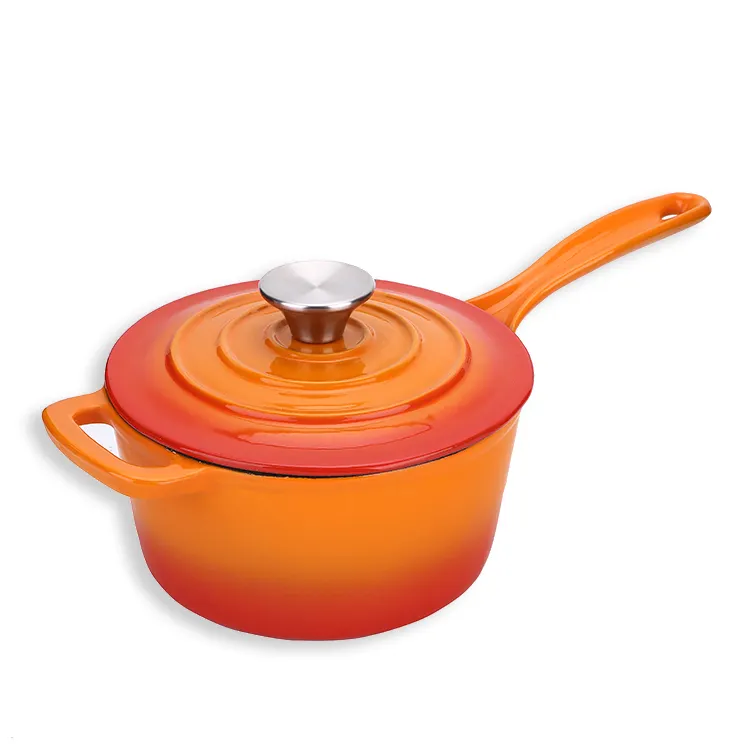 kitchen camp the nonstick saucepan cast iron enamel small milk boiling saucepan with lid