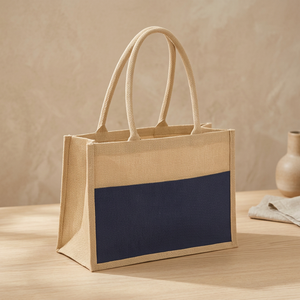 Bolsa de Compras Reutilizable de Yute, Plegable, con Correa para el Hombro, Gran Capacidad para Supermercado y Uso Diario - Product Image 1