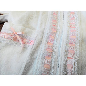 Accappatoio Rosa Intrecciato 011 - Product Image 1