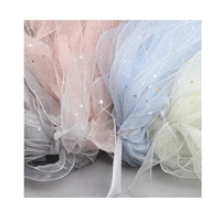 Ruban d'embellissement DIY en organza bulle, motif étoile et lune, 5 cm, résistant au rétrécissement, pour cheveux, chaussures et vêtements – En stock