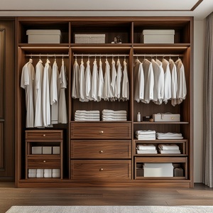 ตู้ไม้เก็บของชั้นวางรองเท้าปรับแต่งได้แบบทันสมัยพร้อมประตู MDF สำหรับเฟอร์นิเจอร์บ้านห้องนั่งเล่น - Product Image 6