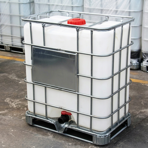 ถัง IBC ขนาด 1000 ลิตร, ถังแบบพกพา, พาเลทเหล็ก, ได้รับการรับรองจาก UN - Product Image 1