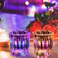 Bar Supply Led En Plastique Verre À Boire Tasse Liquide Eau Activé Allumer En Plastique Glowing Cup Boire Flash Lumière Led Tasse Tasse
