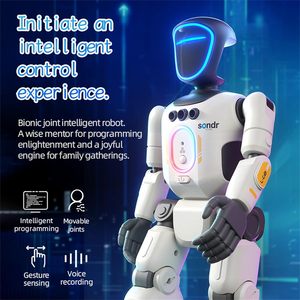 DWI Dowellin Remote Gesture Control Large Plastic Educational <strong>Robot</strong> Singing Dancing &amp; Walking Articulated Joints Mecanum Wheels - Product Image 4