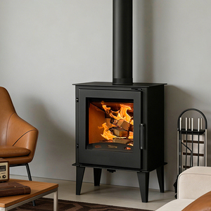 Stufa <span class=keywords><strong>a</strong></span> <span class=keywords><strong>Legna</strong></span> in Stile Europeo per Interni Domestici, Caminetto Idronico con Riscaldamento Radiante <span class=keywords><strong>a</strong></span> Pavimento - Product Image 4