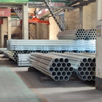 BS1387 Mittelschwere Serie 3,2mm Wandstärke DN15 bis DN200 Verzinktes Geschweißtes Stahlrohr für Gerüstbau-Projekte