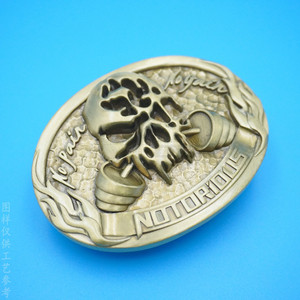 Hebilla de Cinturón de Cobre 3D Personalizada para Hombre, Hebilla con Patrón de Dibujos Animados, para Uso en el Trabajo - Product Image 2
