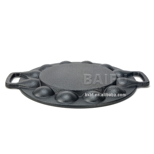 19 Poffertjes muslimah Mini Pancake Pan <span class=keywords><strong>ghisa</strong></span> olandese Mini-Pancake Pan Iron farcito Pancake Balls Aebleskiver Pan - Product Image 5