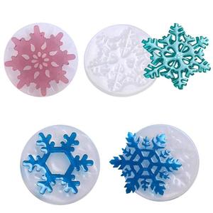 3D Ice Crystal Snowflake Mold <strong>Silicone</strong> Big Snowflake Resin Mold <strong>Christmas</strong> Ornament Mold for Xmas Winter Decoration - Product Image 4