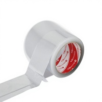 Ruban adhésif en aluminium Ginnva 80 mm, adhésif acrylique simple face, pour l'étanchéité des conduites d'extraction de fumée, réparation des fuites, imperméable, isolation thermique