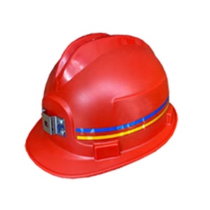 Miner's Safety <span class=keywords><strong>Helmet</strong></span> ABSガラス鋼製砕き防止鉱山安全ヘルメット反射ストリップカードスロット用ハードハットMinersHat - Product Image 4