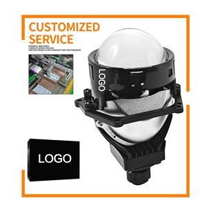 ไฟหน้ารถยนต์รุ่นใหม่ Hi/Lo Beam 130W/110W H4 หลอดไฟอัตโนมัติ 3.0 นิ้ว เลนส์โปรเจคเตอร์ Bi LED แบบไม่สูญเสียคุณภาพ สำหรับรถยนต์พวงมาลัยขวา/ซ้าย ไฟหน้า LED แบบแบน - Product Image 3