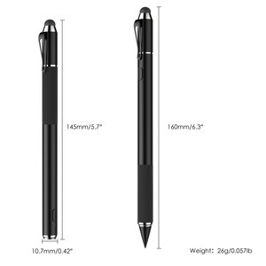 Lápiz Táctil Activo Capacitivo Portátil, Estilo Lápiz, Punta de Goma <span class=keywords><strong>2</strong></span> <span class=keywords><strong>en</strong></span> <span class=keywords><strong>1</strong></span>, Compatible <span class=keywords><strong>con</strong></span> Pantallas Táctiles IOS/Android, Duración de 15-18 Horas - Product Image 3