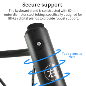 Giá đỡ kim loại đa năng hình chữ U cho đàn piano kỹ thuật số 61 phím và 88 phím, Bộ tổng hợp âm nhạc và bàn phím điện tử - Product Image 6