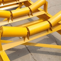 Rouleau de convoyeur en acier JUXIN avec roulement à billes à gorge profonde, capacité de charge de plus de 100 kg, rouleau de support pour applications minières