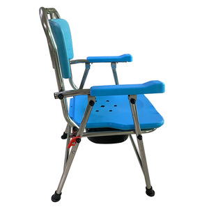 Foldable <b>Commode</b> <b>Chair</b> HJK 818 Stainless Steel Model For Elderly Disabled Pregnant Women Home Use - Product Image 4