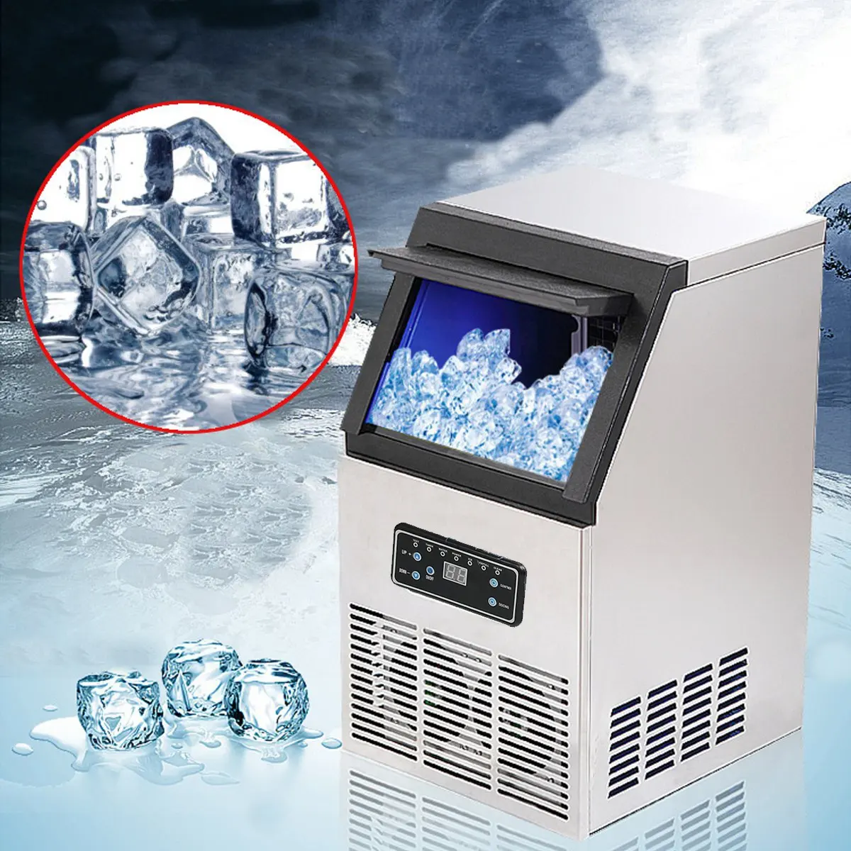 2022 Hot Koop Ice Maker/ Ice Cube Maker/Ijs Making Machine Voor Maken Ice Cube Met Geïmporteerde Compressor scotsman Ijs Machine