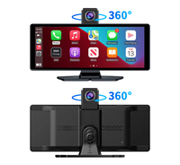 Écran de navigation portable sans fil IPS tactile de 10,26 pouces avec CarPlay, Android Auto, GPS, lecteur MP5 pour voiture avec DVR 4K