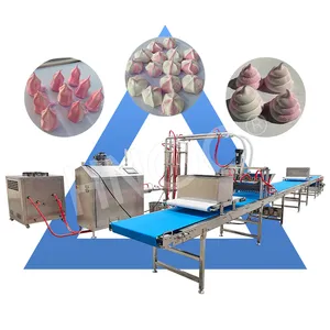 Hnoc Professionele Industriële Suikerspin Gebak Vulling Productlijn Marshmallow Deponering Machine