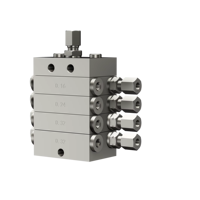 Distributeur de lubrifiant modulaire à segment de plaque progressive pour système de lubrification progressive