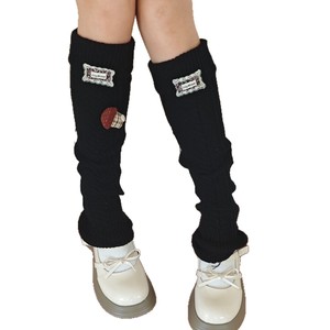 Chauffe-jambes pour femmes, mignons, style Y2K, Kawaii, japonais, Lolita, Harajuku, accessoires <span class=keywords><strong>de</strong></span> mode, chauffe-jambes en tricot, <span class=keywords><strong>chaussettes</strong></span> longues pour filles - Product Image 6