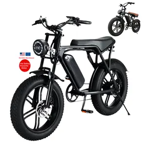 USA UE entrepôt 250w 500w 750w 1000w ebike gros pneu vélo e elektrische fiets elektrische fatbike v8 ouxi vélo électrique