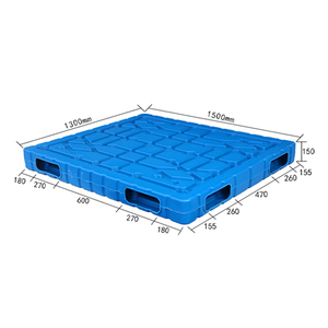 Blwon thân thiện với môi trường tái chế Pallet Euro hai mặt HDPE đúc 4 chiều chống trượt cao su tải động 2.0t Có thể xếp chồng lên nhau cho - Product Image 1